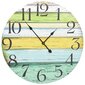 325185 vidaXL Wall Clock Multicolour 60 cm MDF цена и информация | Kellad | kaup24.ee