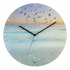 Аналоговые стеклянные настенные часы Sunset 60.3042 цена и информация | Часы | kaup24.ee