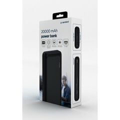 Powerbank GEMBIRD PB20-01 20000mAh цена и информация | Зарядные устройства Power bank | kaup24.ee