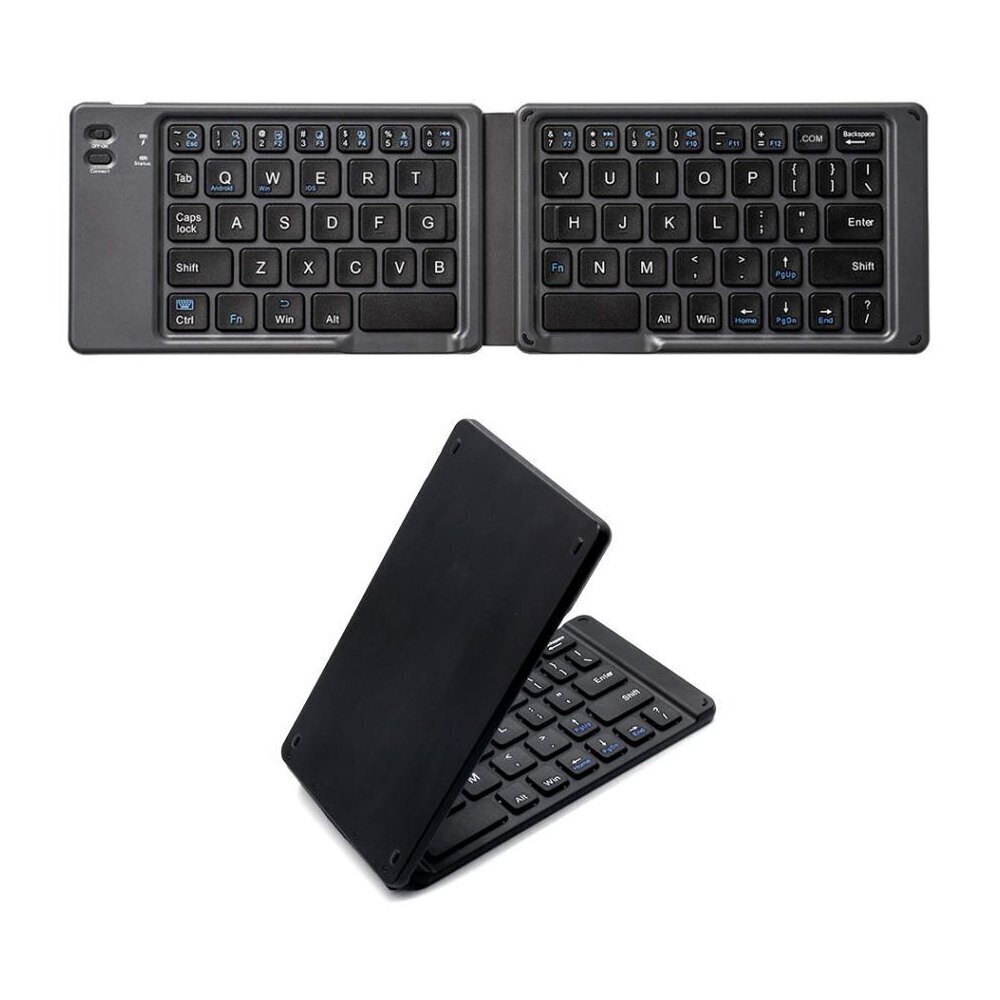 Kokkupandav juhtmevaba klaviatuur Techly, Bluetooth US QWERTY, must hind ja info | Klaviatuurid | kaup24.ee