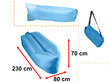 Lazy BAG DIIVAN voodi õhk lamamistool sinine 230x70cm hind ja info | Täispuhutavad madratsid ja mööbel | kaup24.ee