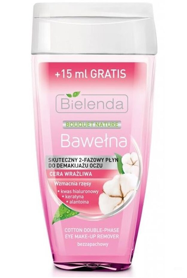 Kahefaasiline silmameigieemaldaja Bielenda Bouquet Nature 140 ml цена и информация | Näopuhastusvahendid | kaup24.ee