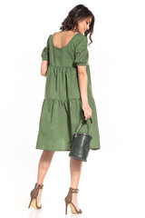 Хлопковое платье-миди Tessita T338, зелёный цена и информация | Платья | kaup24.ee