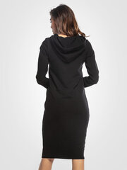 Хлопковое платье с капюшоном Tessita T357, чёрный цена и информация | Платья | kaup24.ee