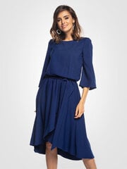 Asümmetriline vööga kleit Tessita T347, sinine цена и информация | Платья | kaup24.ee