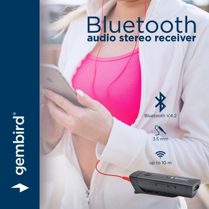 Bluetoothi helivastuvõtja Gembird BTR-05 hind ja info | FM modulaatorid, FM trasmitterid | kaup24.ee
