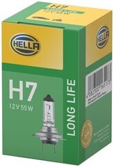 Hella 8GH 007 157-201 H7 12 В/55 Вт лампочка Long Life (1 шт.) цена и информация | Автомобильная ксеноновая лампа D2R 6000К (Китай) | kaup24.ee