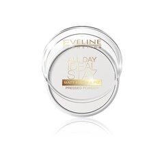 Kompaktpuuder matt Eveline All Day Ideal Stay Matt Finish&Fix Pressed 12 g hind ja info | Jumestuskreemid, puudrid | kaup24.ee