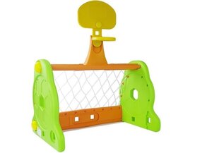 Баскетбол-футбол для детей &quot;Два в одном&quot; Зелено-оранжевый цена и информация | Игрушки для песка, воды, пляжа | kaup24.ee