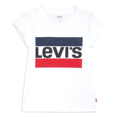 Laste lühikeste varrukatega särk Levi's Sportswear Tee, valge hind ja info | Poiste särgid | kaup24.ee