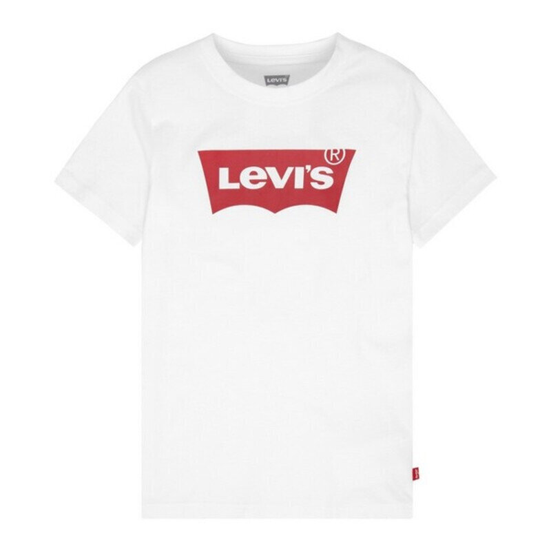 Laste lühikeste varrukatega särk Levi's Batwing Tee, valge цена и информация | Poiste särgid | kaup24.ee