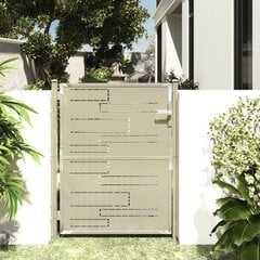 vidaXL aiavärav, 100 x 125 cm, roostevaba teras hind ja info | Aiad ja tarvikud | kaup24.ee