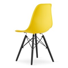Комплект из 4 стульев Osaka, желтый цена и информация | Стулья для кухни и столовой | kaup24.ee