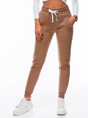 Naiste püksid Edoti 070PLR pruun hind ja info | Naiste püksid | kaup24.ee