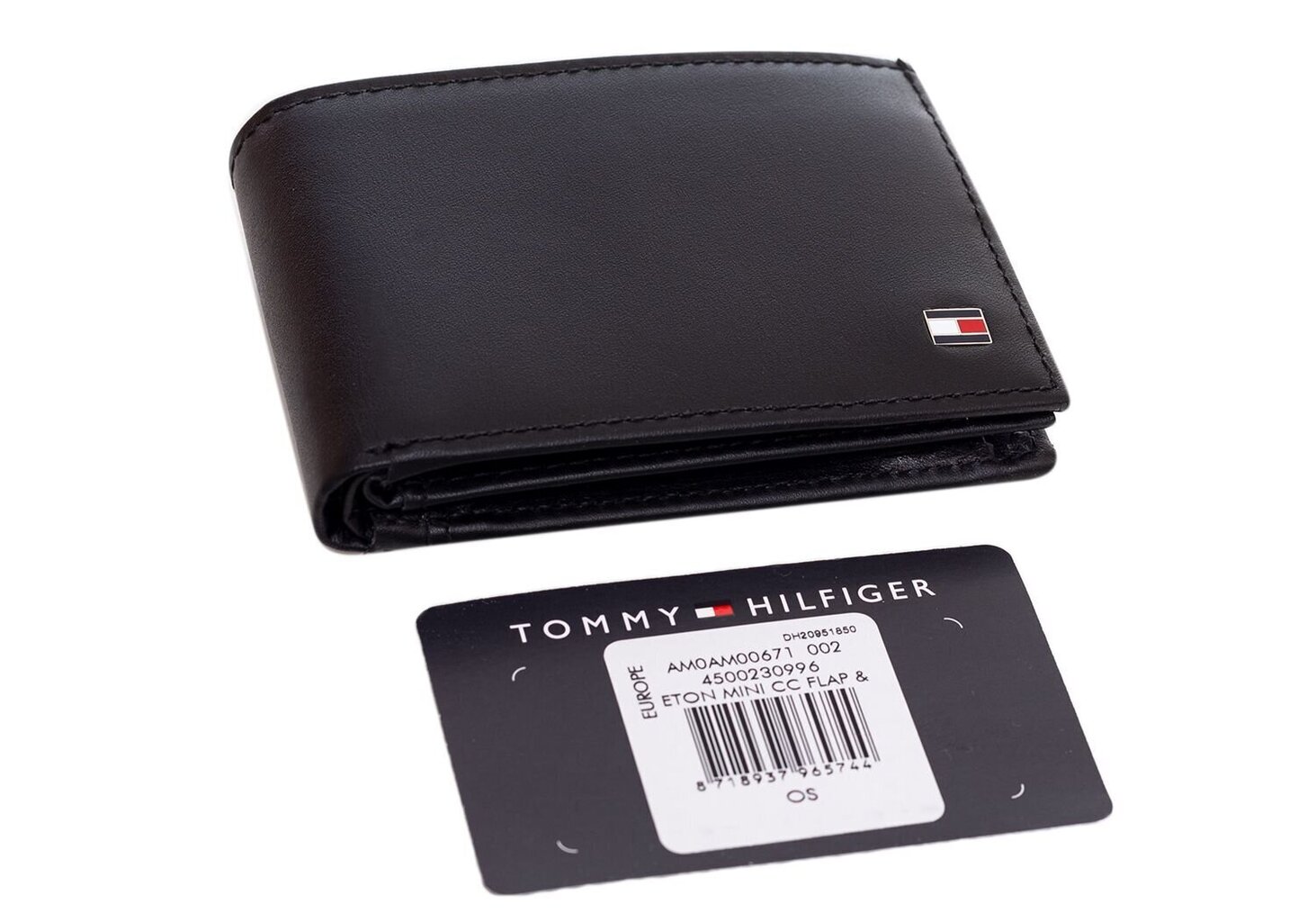 Meeste rahakott Tommy Hilfiger ETON MINI FLAP BLACK AM0AM00671 002 35706 цена и информация | Meeste rahakotid | kaup24.ee