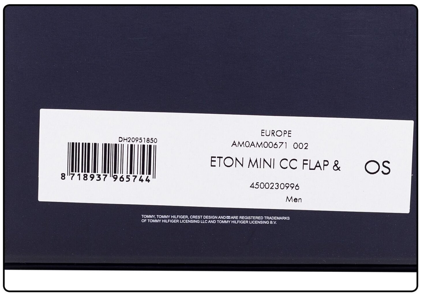 Meeste rahakott Tommy Hilfiger ETON MINI FLAP BLACK AM0AM00671 002 35706 hind ja info | Meeste rahakotid | kaup24.ee