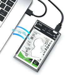 Välise kõvaketta korpus USB 3.0 2,5" hind ja info | Väliste kõvaketaste ümbrised | kaup24.ee