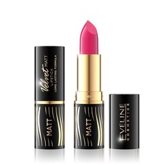 Huulepulk Eveline Velvet Matt 3,8 g, 502 Vibrant Fuchsia цена и информация | Помады, бальзамы, блеск для губ | kaup24.ee