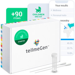 Генетический тест Tellmegen Children Starter цена и информация | Товары для здоровья ребенка | kaup24.ee