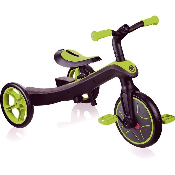 Kolmerattaline jalgratas Globber Explorer Trike 2in1, roheline, 630-106 цена и информация | Kolmerattalised jalgrattad | kaup24.ee