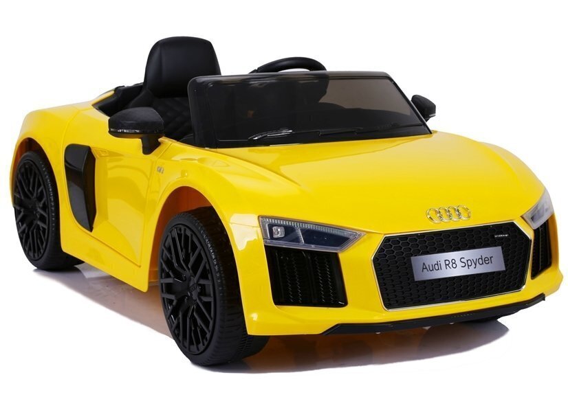 Ühekohaline elektriauto lastele Big Audi R8 JJ2198, kollane hind ja info | Laste elektriautod | kaup24.ee