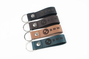 Кожаный брелок BMW, коричневый цена и информация | Брелки | kaup24.ee