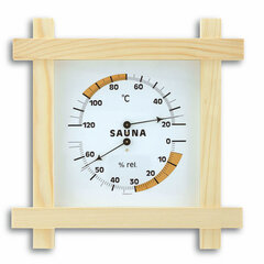 Аналоговый термометр для сауны с деревянной рамой TFA 40.1008 цена и информация | Аксессуары для сауны и бани | kaup24.ee