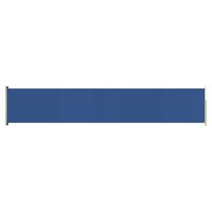 vidaXL lahtitõmmatav terrassi külgsein, 117 x 600 cm, sinine цена и информация | Зонты, маркизы, стойки | kaup24.ee