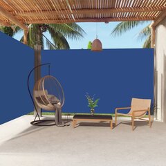 vidaXL lahtitõmmatav külgsein, sinine, 220 x 600 cm цена и информация | Зонты, маркизы, стойки | kaup24.ee