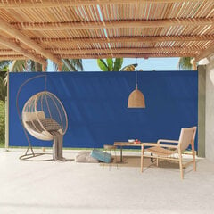 vidaXL lahtitõmmatav terrassi külgsein, 220 x 600 cm, sinine цена и информация | Зонты, маркизы, стойки | kaup24.ee