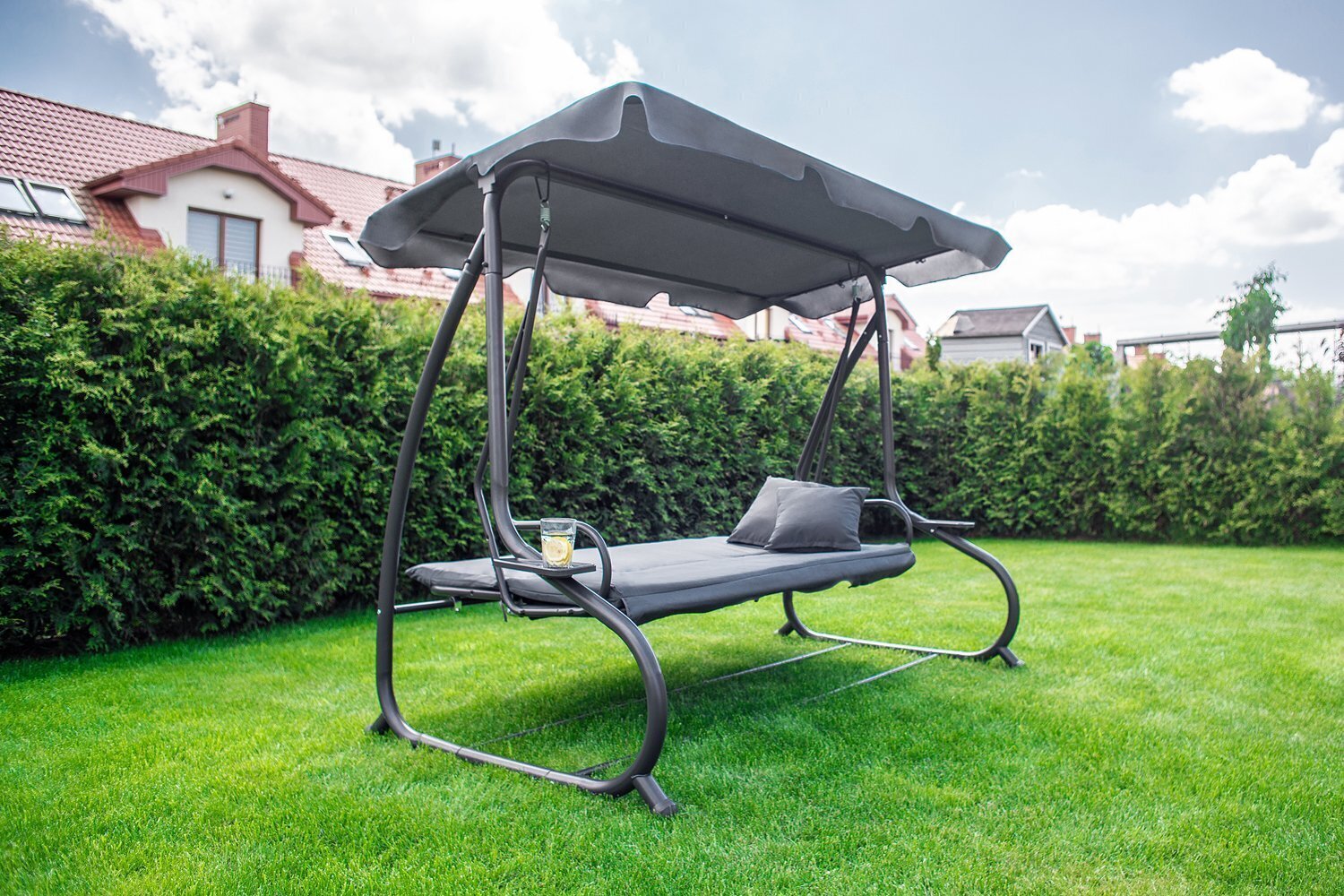 Lahtikäiv kiik Funfit Garden Relax Plus, hall hind ja info | Aiakiiged | kaup24.ee