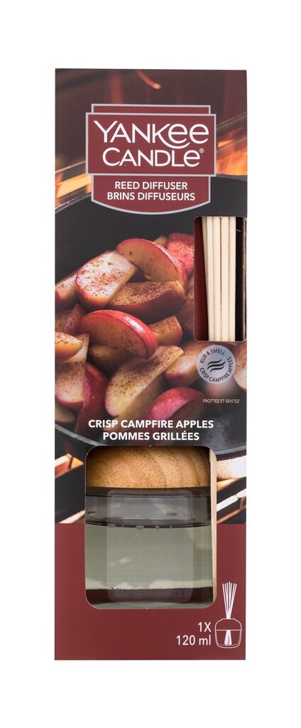 Kodulõhnastaja koos pulkadega Yankee Candle Crisp Campfire Apples, 120 ml hind ja info | Kodulõhnastajad | kaup24.ee