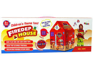 Lastetelk Tuletõrje Lean Toys, punane цена и информация | Детские игровые домики | kaup24.ee