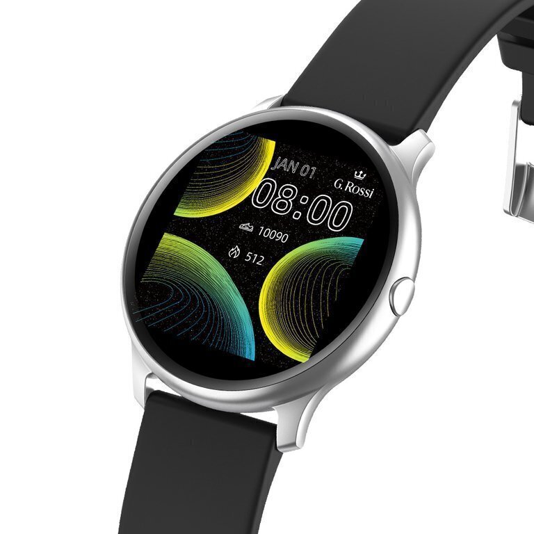 G. Rossi SW010 Silver/Black hind ja info | Nutikellad (smartwatch) | kaup24.ee