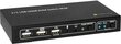 KVM lüliti Techly HDMI / USB 2x1 heliga 4K * 30 Hz цена и информация | Lülitid (Switch) | kaup24.ee