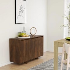 vidaXL puhvetkapp, pruun tamm, 120 x 41 x 75 cm, puitlaastplaat hind ja info | Elutoa väikesed kapid | kaup24.ee