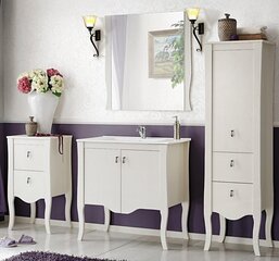 Мебель из натурального дерева для ванной Elisabeth, белая, 80 см цена и информация | Комплекты в ванную | kaup24.ee