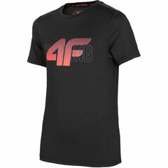 Футболка 4F Functional, черная цена и информация | Рубашки для мальчиков | kaup24.ee