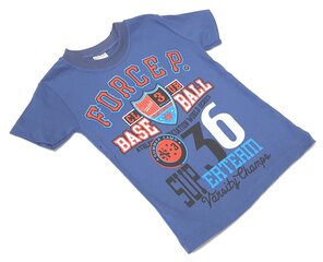 Футболка для мальчика с короткими рукавами, синяя цена и информация | Рубашки для мальчиков | kaup24.ee