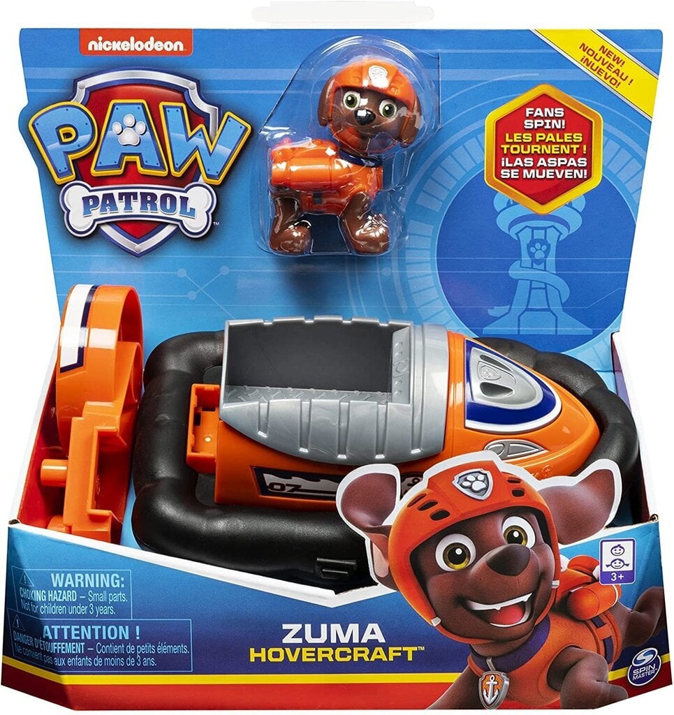 Paw Patrol Zuma hõljuk – auto Zuma kollektsioonikujuga hind ja info | Poiste mänguasjad | kaup24.ee