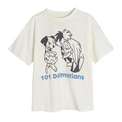 Cool Club футболка для девочки с короткими рукавами 101 далматинец (101 dalmatians), LCG2420091, белая цена и информация | Рубашки для девочек | kaup24.ee