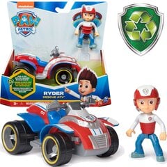 Paw Patrol 2in1 Ryder Quad ATV päästeauto ja figuur eco hind ja info | Poiste mänguasjad | kaup24.ee