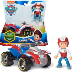 Paw Patrol Ryder Rescue ATV - автомобиль с коллекционной фигуркой Райдера цена и информация | Развивающий мелкую моторику - кинетический песок KeyCraft NV215 (80 г) детям от 3+ лет, бежевый | kaup24.ee