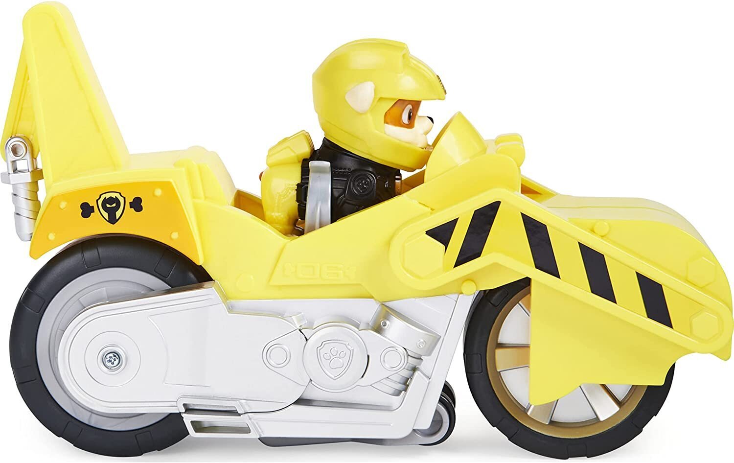 Paw Patrol Moto Pups – Rubble – luksussõiduk – Rubble kollektsioonikujuga mootorratas hind ja info | Poiste mänguasjad | kaup24.ee