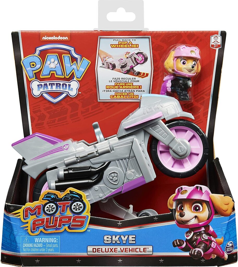 Paw Patrol Moto Pups - Skye - luksussõiduk - mootorratas Skye kogumisfiguuriga hind ja info | Tüdrukute mänguasjad | kaup24.ee