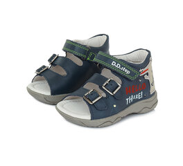Laste sandaalid D.D. Step AC64-6, nahats, sinine цена и информация | Детские сандали | kaup24.ee