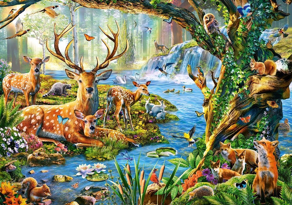 Pusle Castorland Puzzle Forest Life, 500-osaline hind ja info | Pusled | kaup24.ee