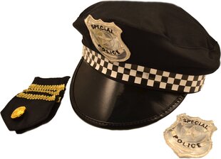 Fancy Dress Police Cop Captain Hat Set hind ja info | Karnevali kostüümid | kaup24.ee
