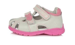 Кожаные сандалии для девочек PONTE 20.DA05-1-71L, белые цена и информация | Детские сандалии | kaup24.ee