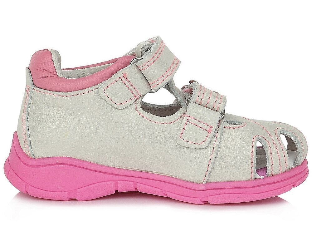 Tüdrukute sandaalid Ponte 20 DA05-1-71L, nahast, valge цена и информация | Laste sandaalid | kaup24.ee